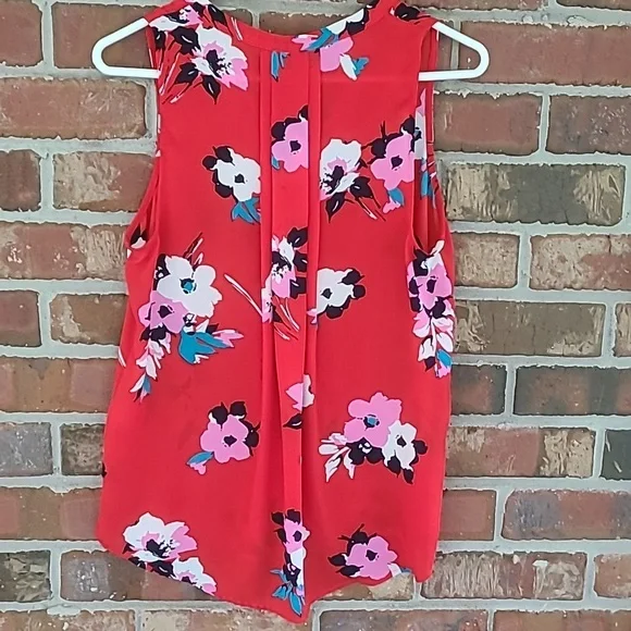 41 Hawthorn Breyson Pleat Detail Split Neck Blouse, Size Small - Picture 4 of 4